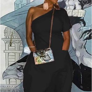 Elegant Black One-Shoulder Jumpsuit